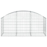 Vidaxx Gabion hvælvede 150x50x60 80 cm galvaniseret jern