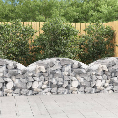 Vidaxx Gabion hvælvede 150x50x60 80 cm galvaniseret jern
