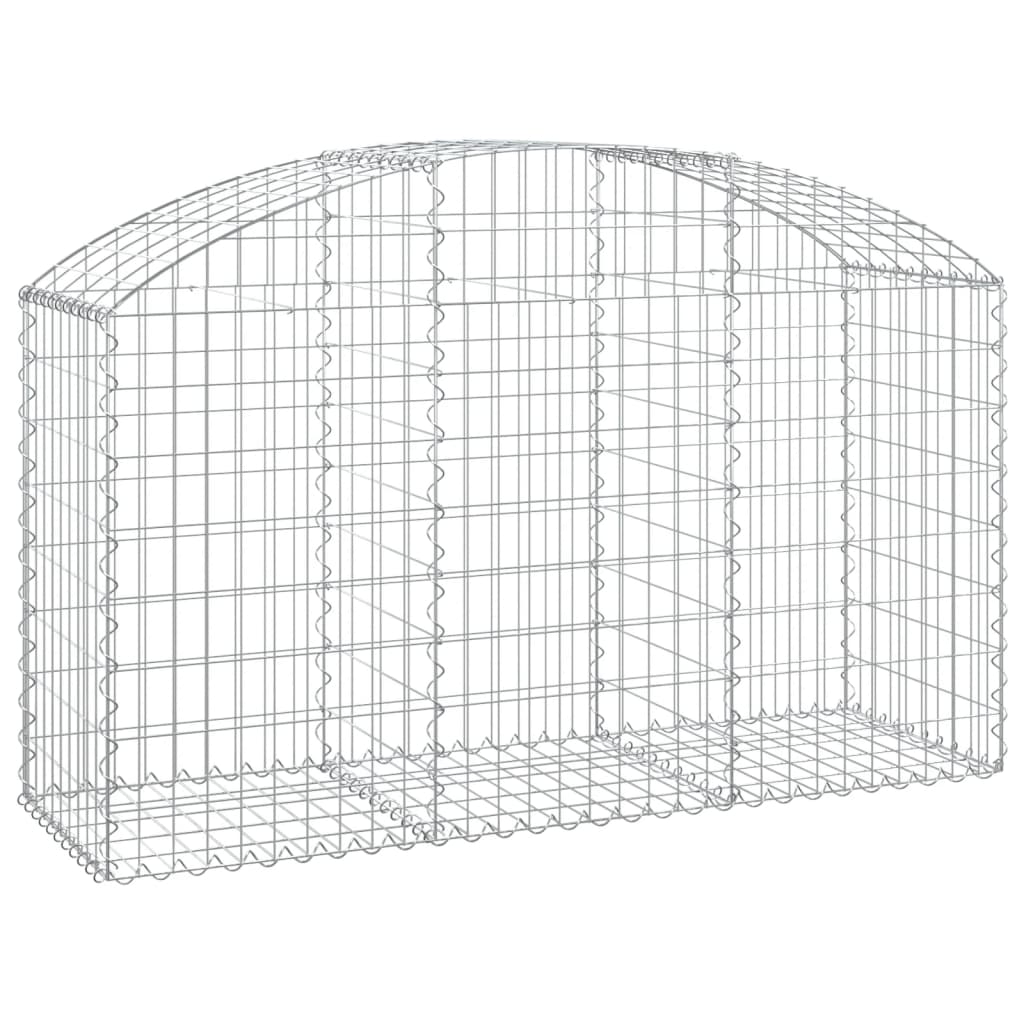 Vidaxx Gabion hvælvede 150x50x80 100 cm galvaniseret jern