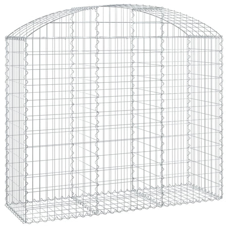 Vidaxx Gabion hvælvede 150x50x120 140 cm galvaniseret jern