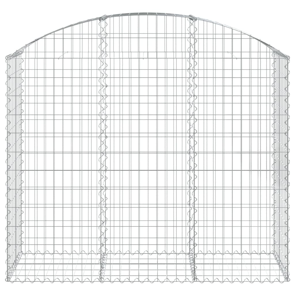 Vidaxx Gabion hvælvede 150x50x120 140 cm galvaniseret jern
