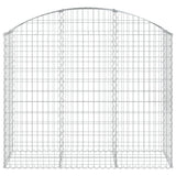 Vidaxx Gabion hvælvede 150x50x120 140 cm galvaniseret jern