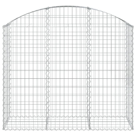 Vidaxx Gabion hvælvede 150x50x120 140 cm galvaniseret jern