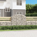 Vidaxx Gabion hvælvede 150x50x120 140 cm galvaniseret jern