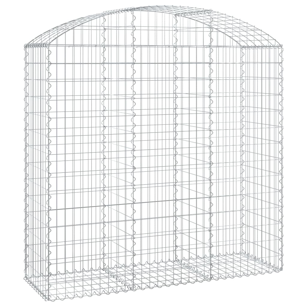 Vidaxx Gabion hvælvede 150x50x140 160 cm galvaniseret jern