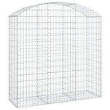 Vidaxx Gabion hvælvede 150x50x140 160 cm galvaniseret jern