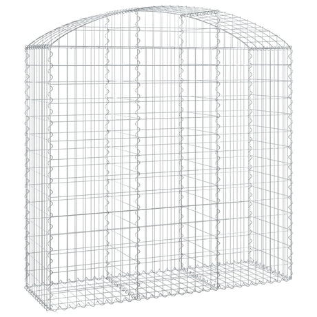 Vidaxx Gabion hvælvede 150x50x140 160 cm galvaniseret jern