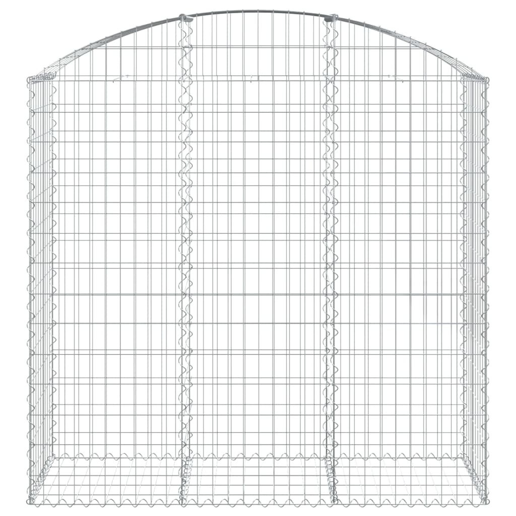 Vidaxx Gabion hvælvede 150x50x140 160 cm galvaniseret jern