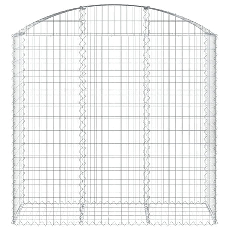 Vidaxx Gabion hvælvede 150x50x140 160 cm galvaniseret jern