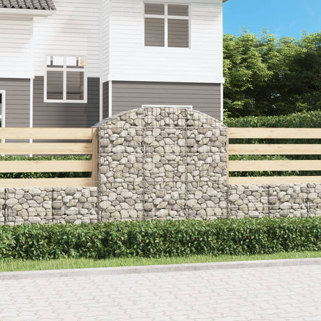 Vidaxx Gabion hvælvede 150x50x140 160 cm galvaniseret jern