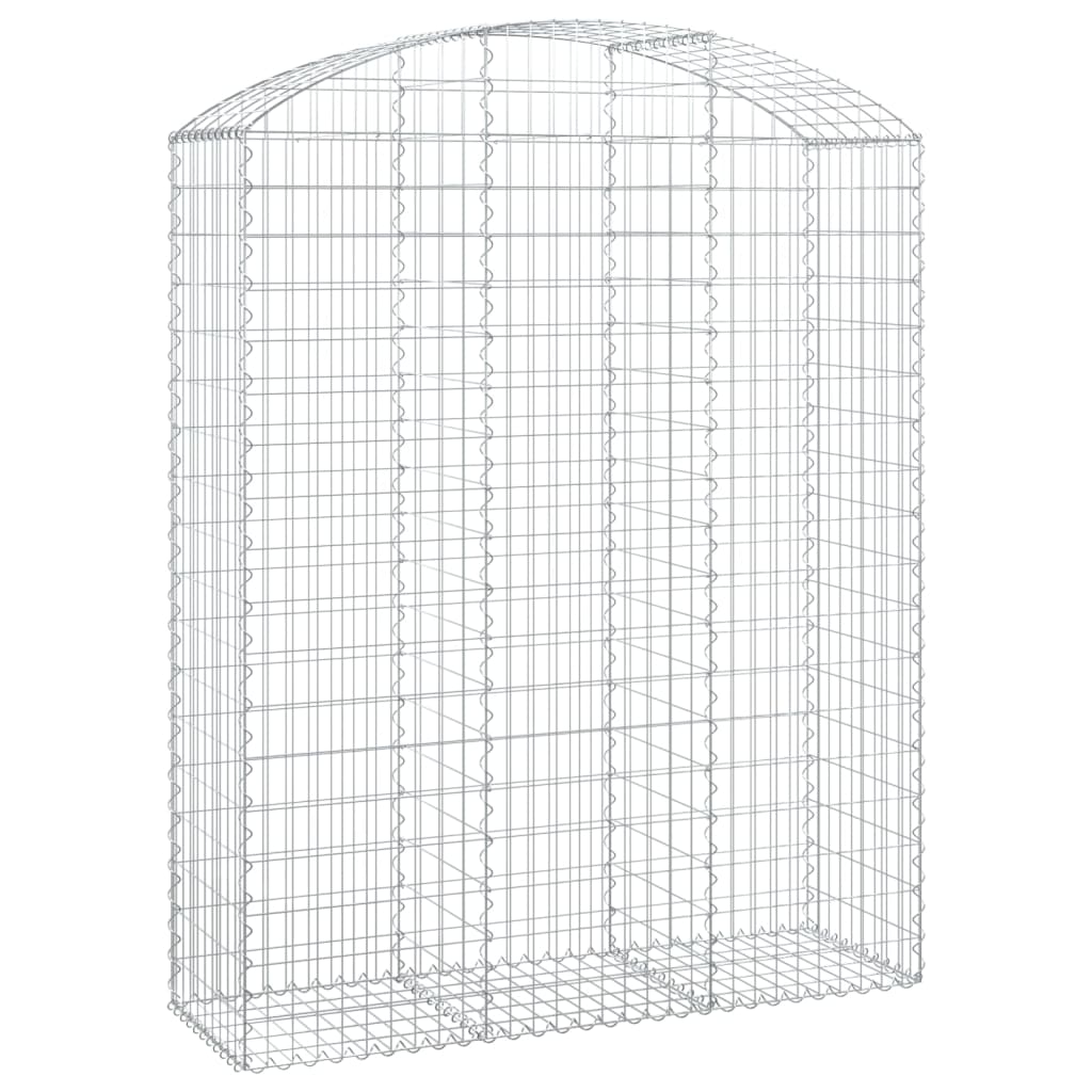 Vidaxl Gabion hvælvede 150x50x180 200 cm galvaniseret jern