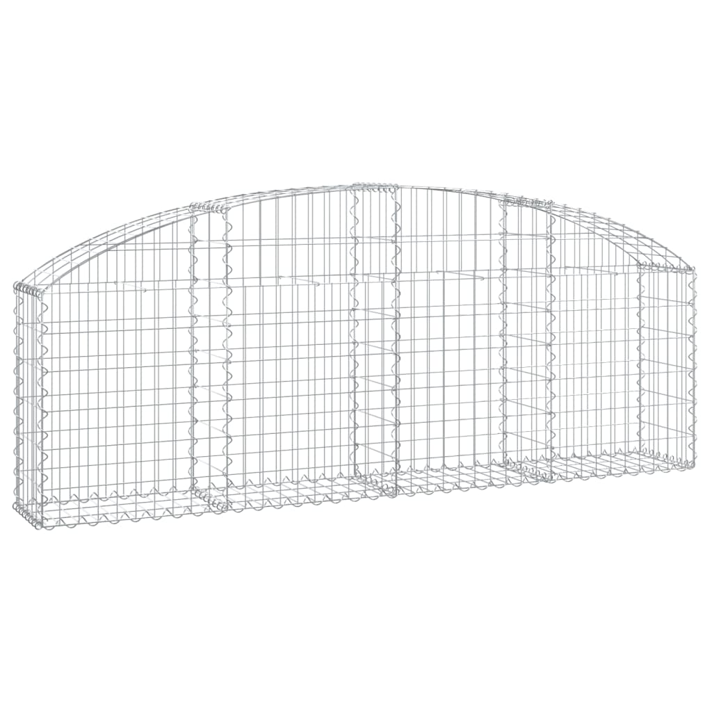 Vidaxx Gabion hvælvede 200x30x60 80 cm galvaniseret jern