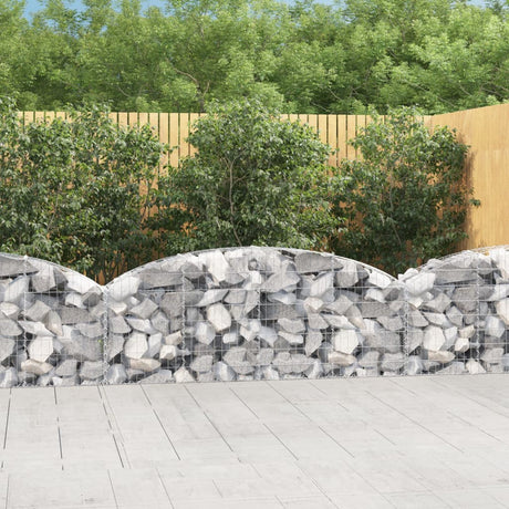 Vidaxx Gabion hvælvede 200x30x60 80 cm galvaniseret jern