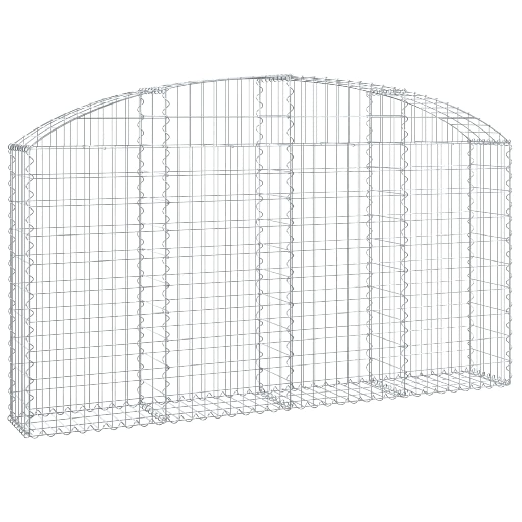 Vidaxx Gabion hvælvede 200x30x100 120 cm galvaniseret jern