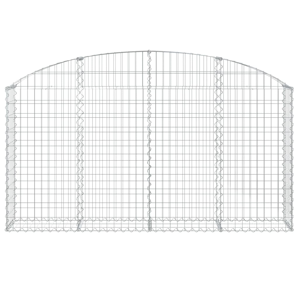 Vidaxx Gabion hvælvede 200x30x100 120 cm galvaniseret jern