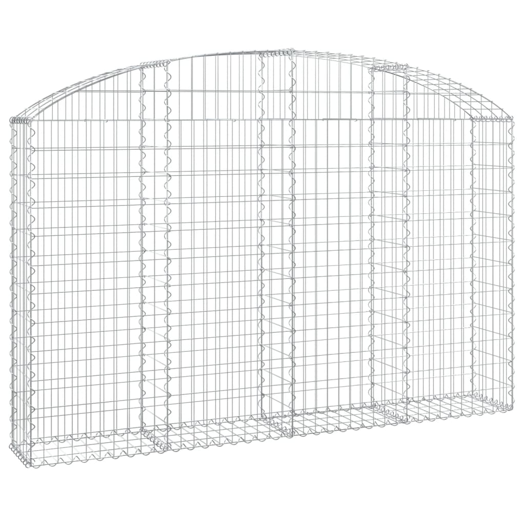Vidaxx Gabion hvælvede 200x30x120 140 cm galvaniseret jern