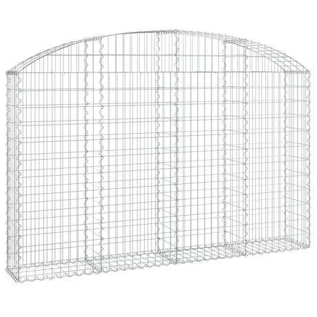 Vidaxx Gabion hvælvede 200x30x120 140 cm galvaniseret jern
