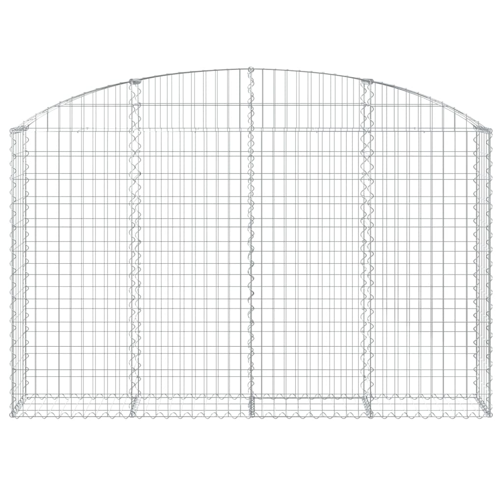 Vidaxx Gabion hvælvede 200x30x120 140 cm galvaniseret jern