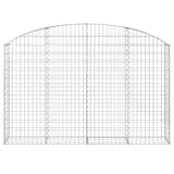 Vidaxx Gabion hvælvede 200x30x120 140 cm galvaniseret jern