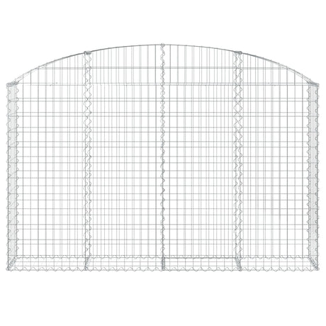 Vidaxx Gabion hvælvede 200x30x120 140 cm galvaniseret jern