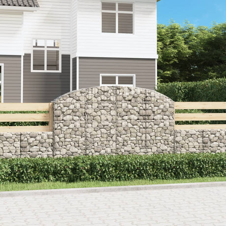 Vidaxx Gabion hvælvede 200x30x120 140 cm galvaniseret jern