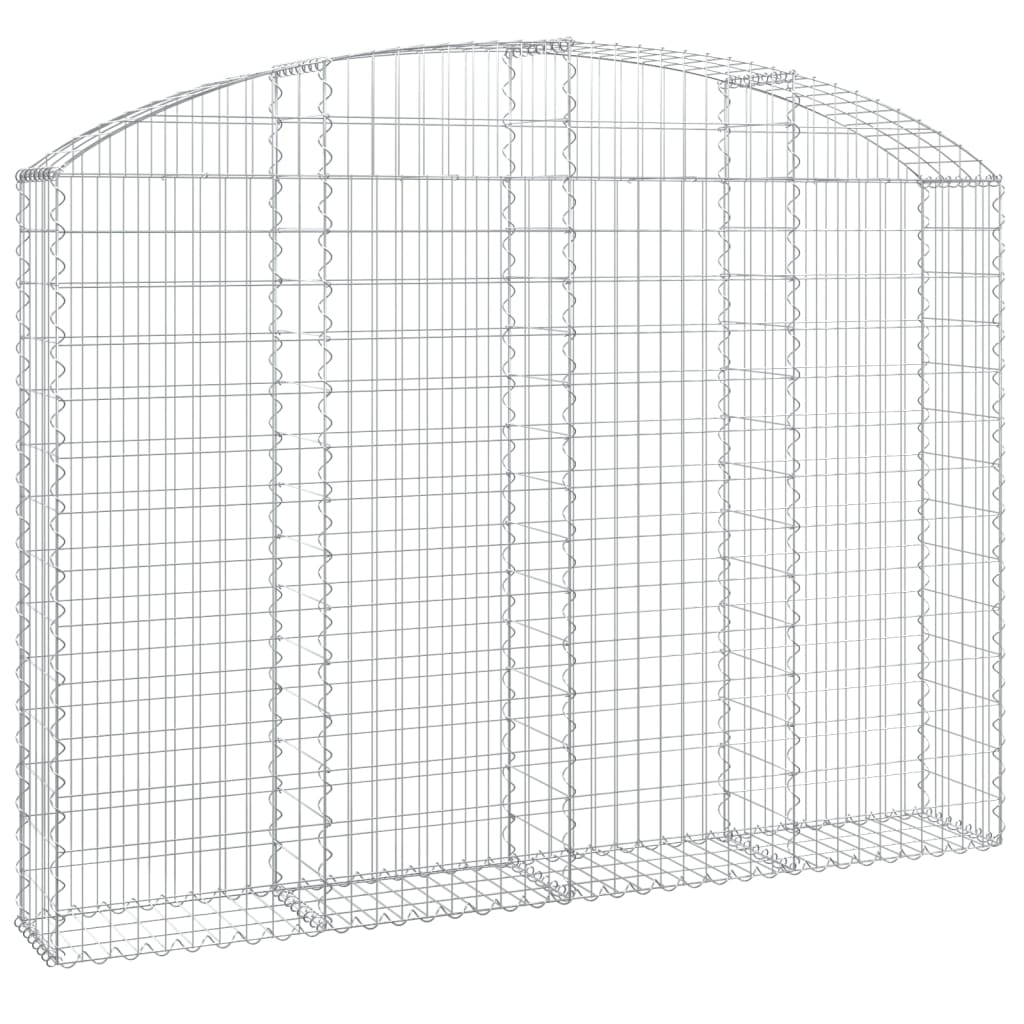Vidaxx Gabion hvælvede 200x30x140 160 cm galvaniseret jern