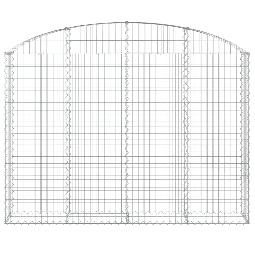 Vidaxx Gabion hvælvede 200x30x140 160 cm galvaniseret jern
