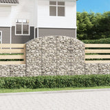 Vidaxx Gabion hvælvede 200x30x140 160 cm galvaniseret jern