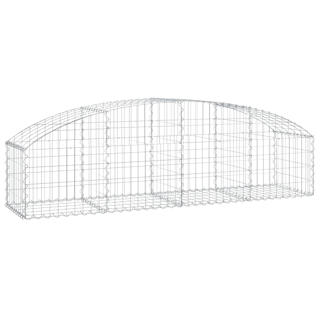 Vidaxx Gabion hvælvede 200x50x40 60 cm galvaniseret jern
