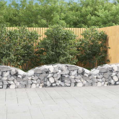 Vidaxx Gabion hvælvede 200x50x40 60 cm galvaniseret jern