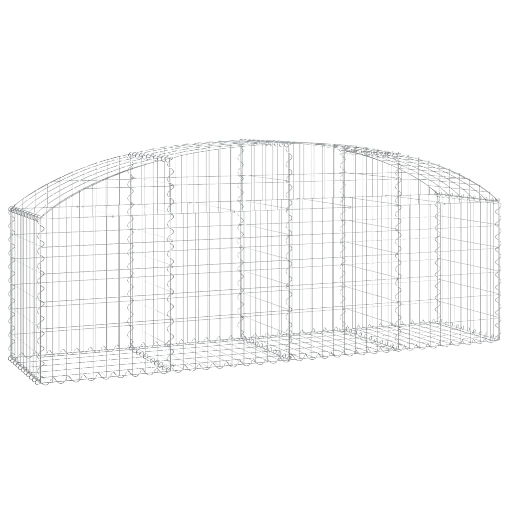 Vidaxx Gabion hvælvede 200x50x60 80 cm galvaniseret jern