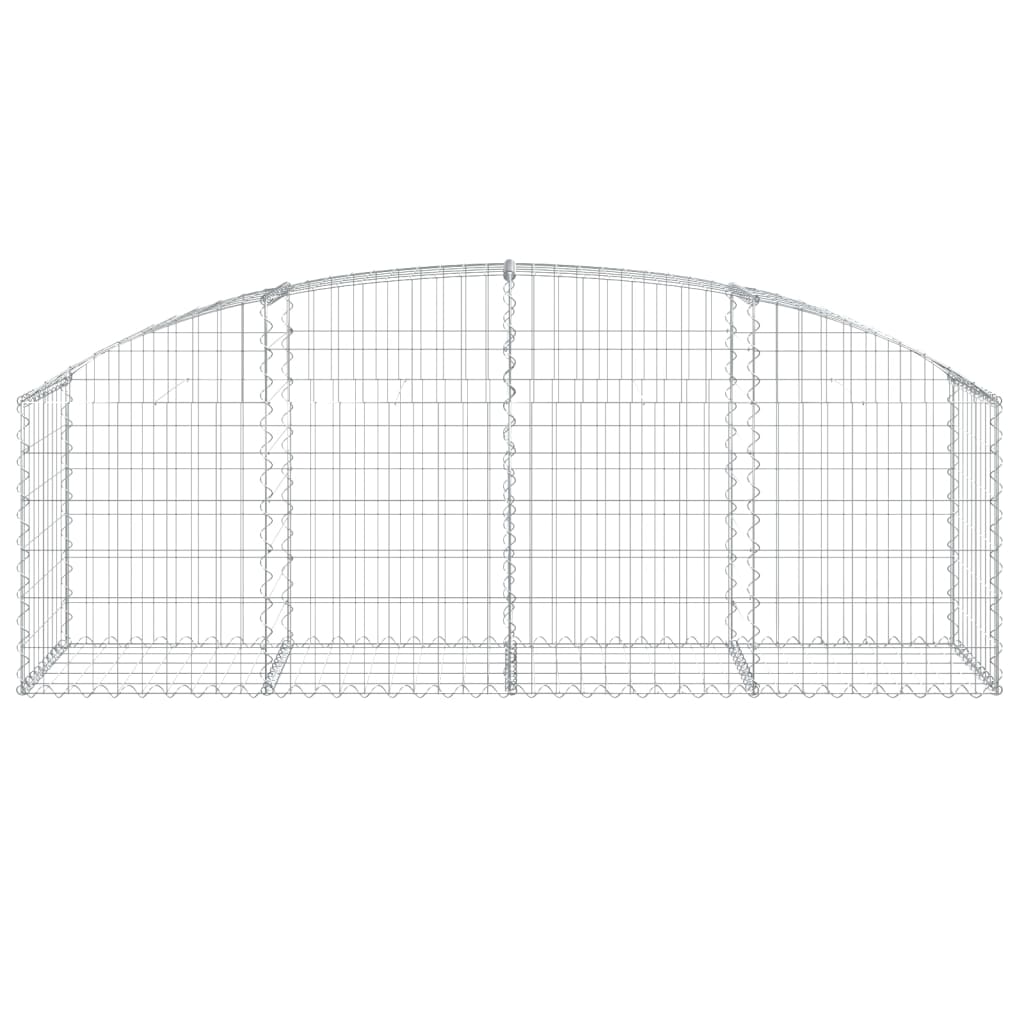 Vidaxx Gabion hvælvede 200x50x60 80 cm galvaniseret jern