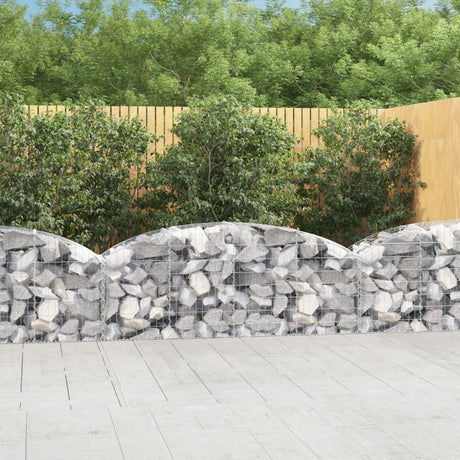 Vidaxx Gabion hvælvede 200x50x60 80 cm galvaniseret jern