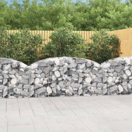 Vidaxx Gabion hvælvede 200x50x80 100 cm galvaniseret jern
