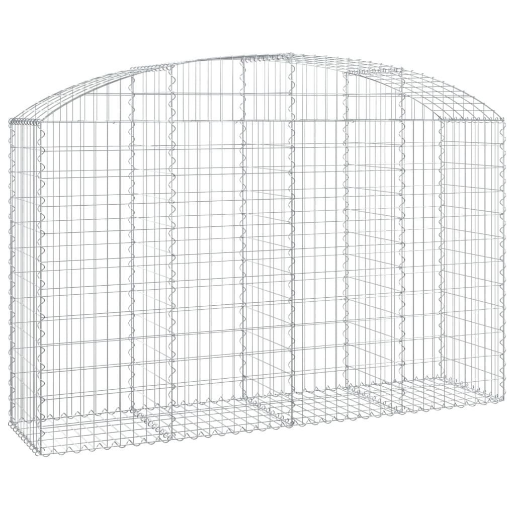Vidaxx Gabion hvælvede 200x50x120 140 cm galvaniseret jern