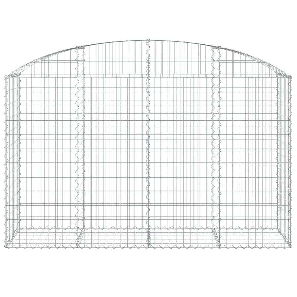 Vidaxx Gabion hvælvede 200x50x120 140 cm galvaniseret jern