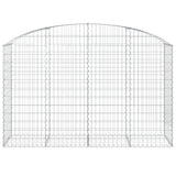 Vidaxx Gabion hvælvede 200x50x120 140 cm galvaniseret jern