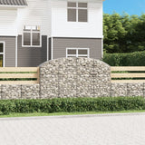 Vidaxx Gabion hvælvede 200x50x120 140 cm galvaniseret jern