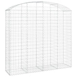 Vidaxl Gabion hvælvede 200x50x180 200 cm galvaniseret jern