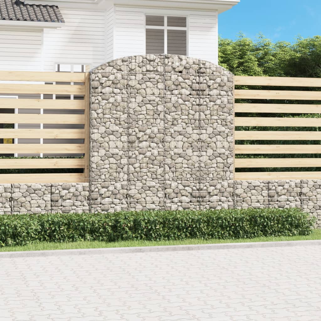 Vidaxl Gabion hvælvede 200x50x220 240 cm galvaniseret jern