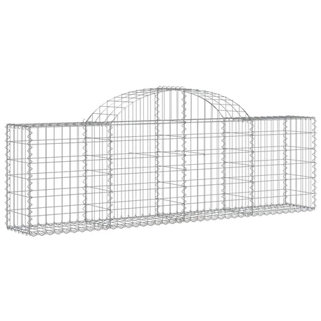 Vidaxx Gabion hvælvede 200x30x60 80 cm galvaniseret jern