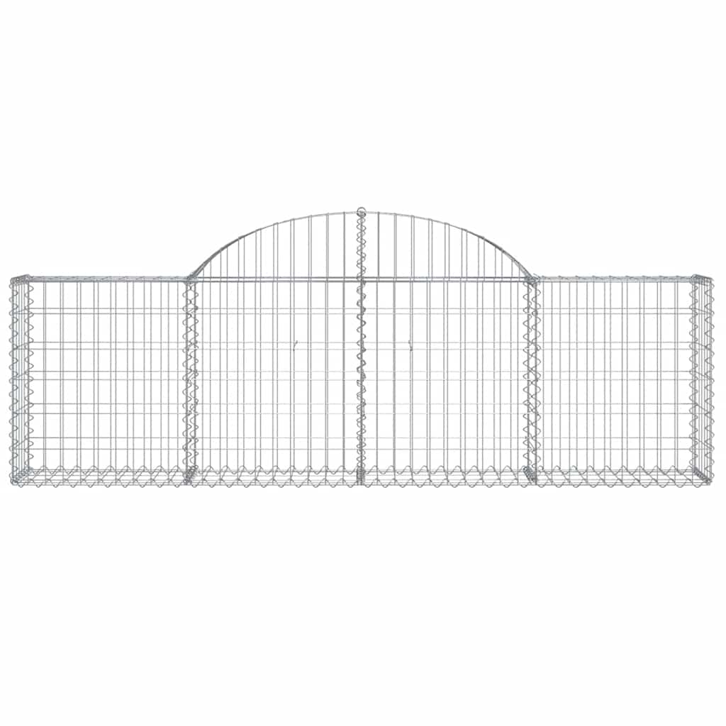 Vidaxx Gabion hvælvede 200x30x60 80 cm galvaniseret jern