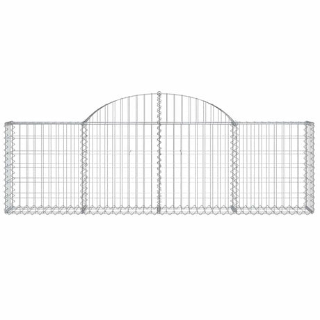 Vidaxx Gabion hvælvede 200x30x60 80 cm galvaniseret jern