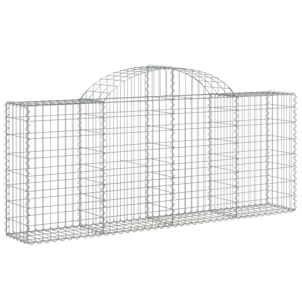 Vidaxx Gabion hvælvede 200x30x80 100 cm galvaniseret jern