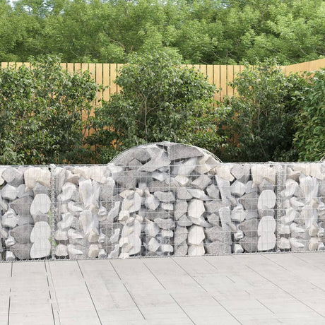 Vidaxx Gabion hvælvede 200x30x80 100 cm galvaniseret jern
