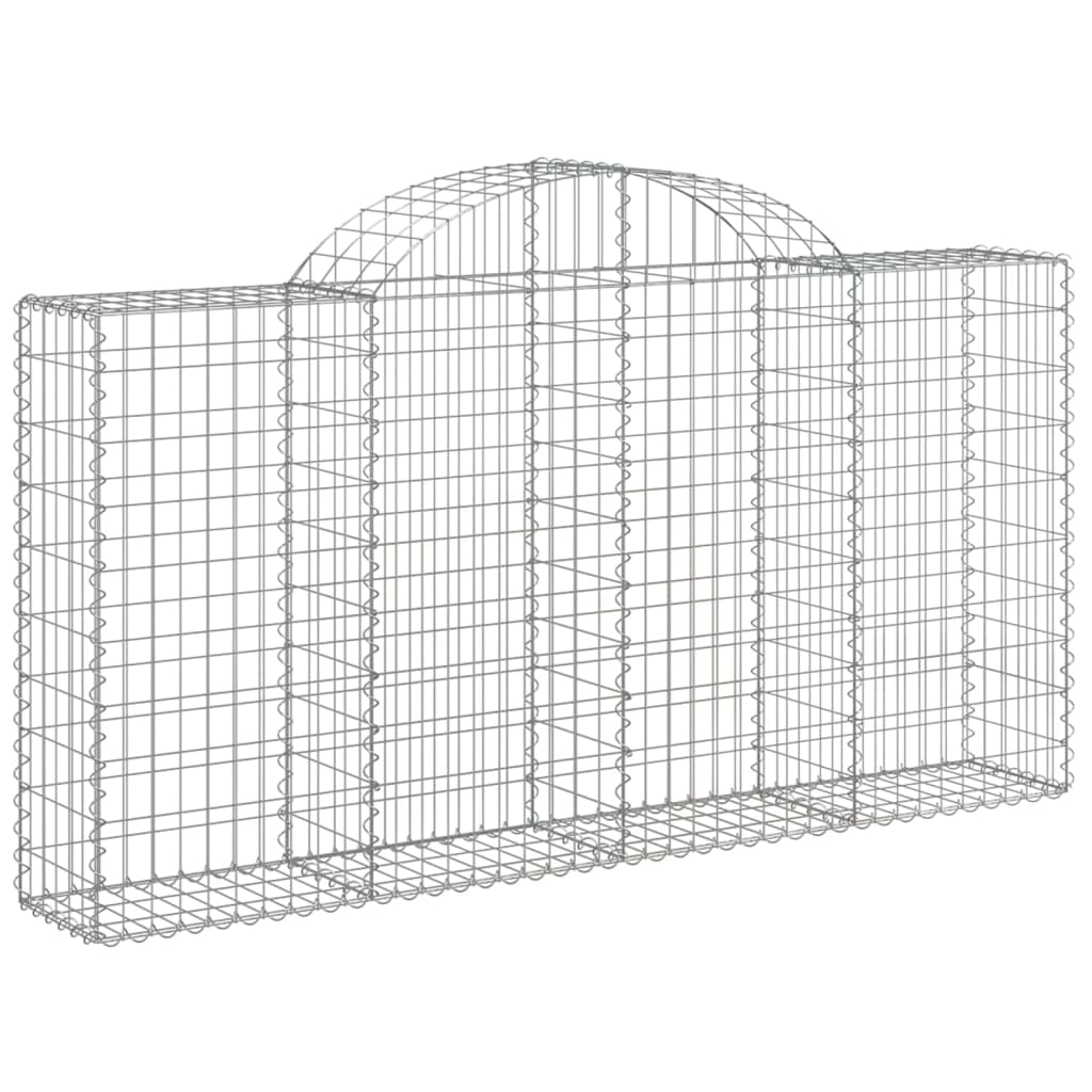 Vidaxx Gabion hvælvede 200x30x100 120 cm galvaniseret jern