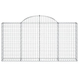 Vidaxx Gabion hvælvede 200x30x100 120 cm galvaniseret jern