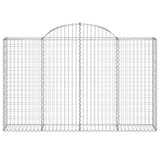 Vidaxx Gabion hvælvede 200x30x120 140 cm galvaniseret jern