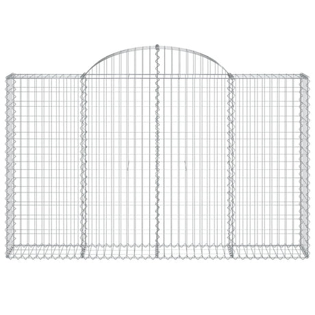 Vidaxx Gabion hvælvede 200x30x120 140 cm galvaniseret jern