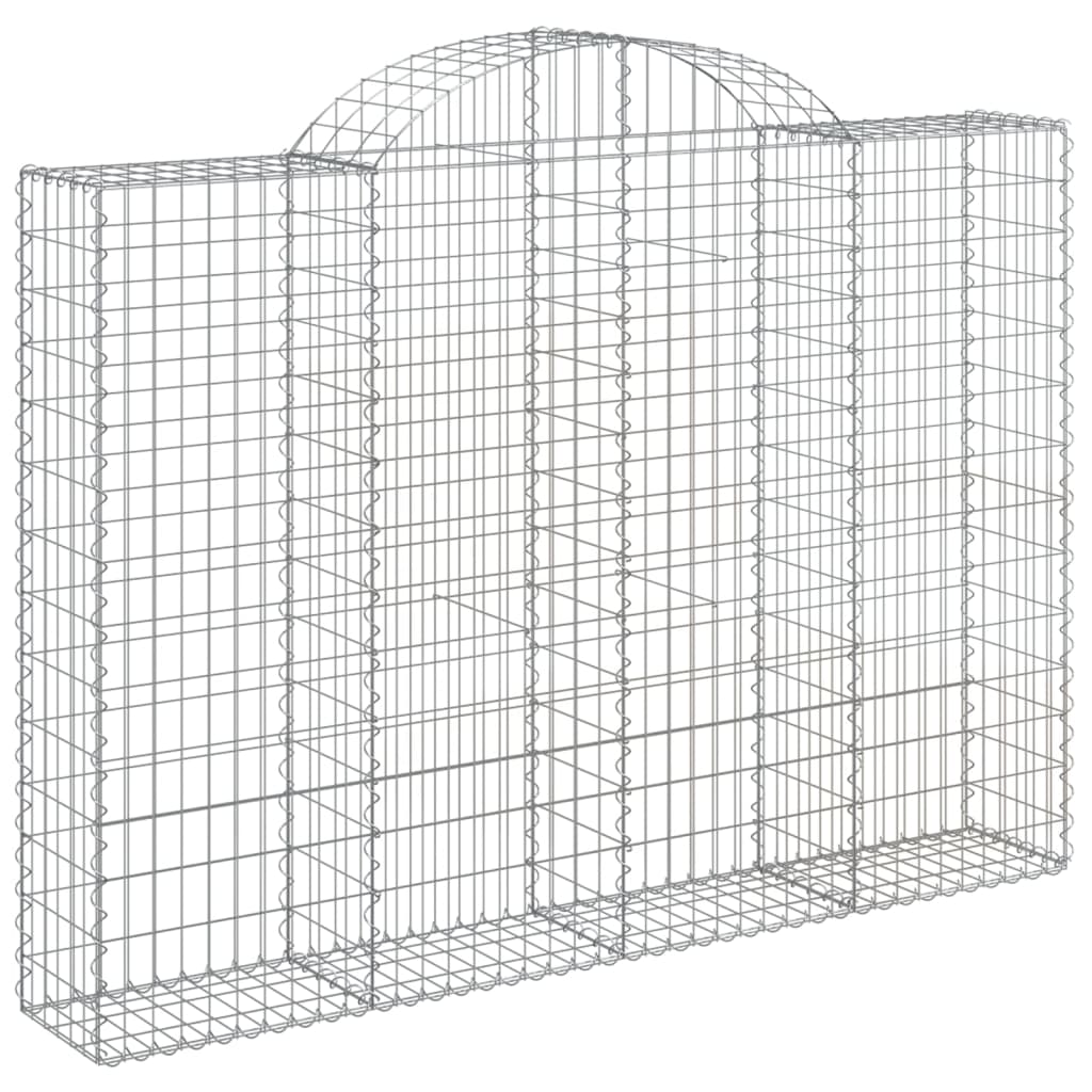 Vidaxx Gabion hvælvede 200x30x140 160 cm galvaniseret jern